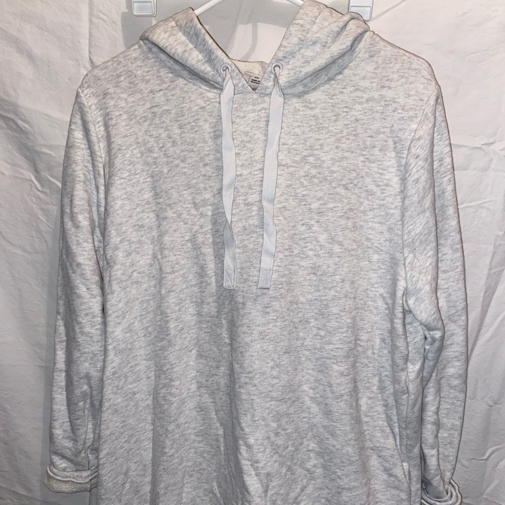 light grey sweatshirt